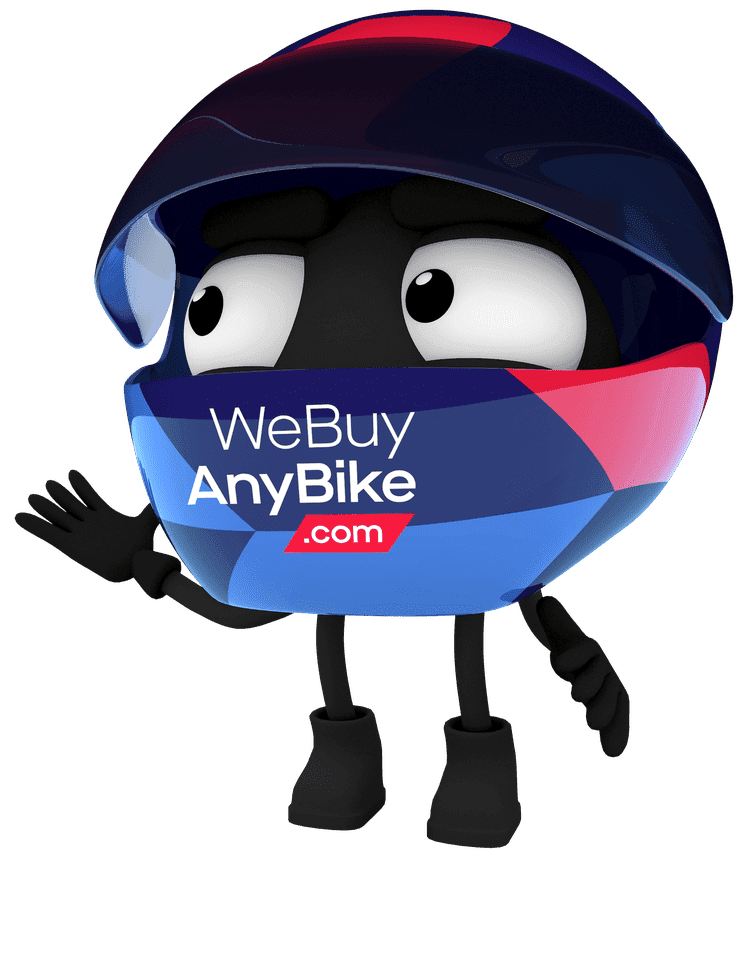 We Buy Any Bike Right Character